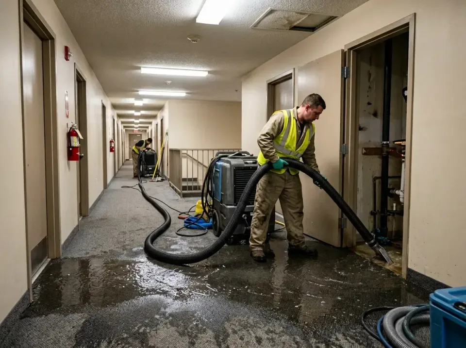 multi-unit-apartment-hallway-f-005 — frequently asked questions, Emergency Burst Pipe Water Extraction & Removal in Panorama…